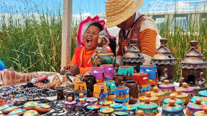 Uros Islands children