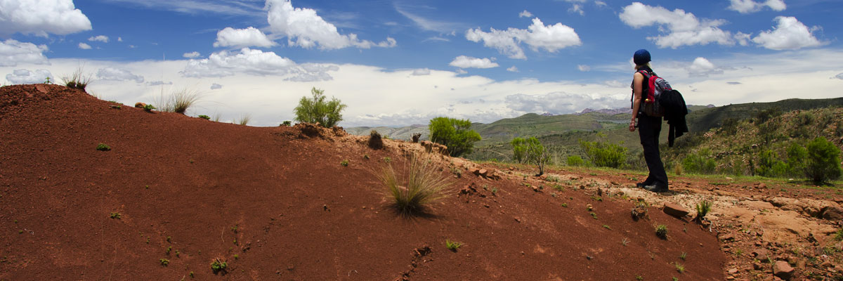 Sucre Bolivia - Trilha na Cratera Maragua