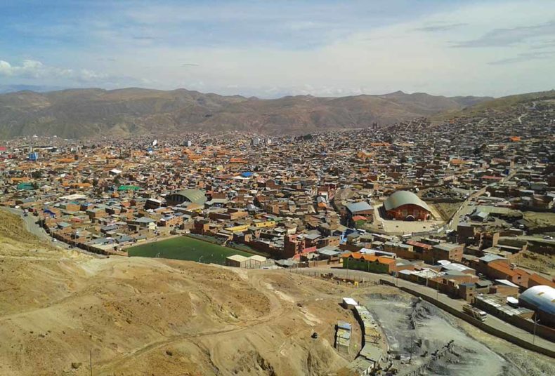 Vista da Mina de Potosi Bolivia