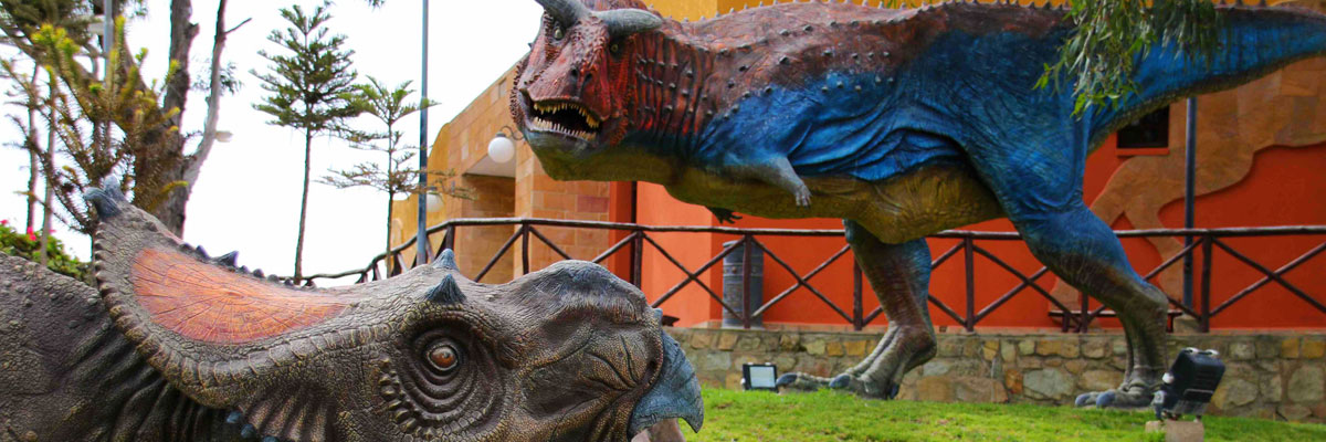 Sucre Bolivia - Park with dinosaur footprints preserved in them