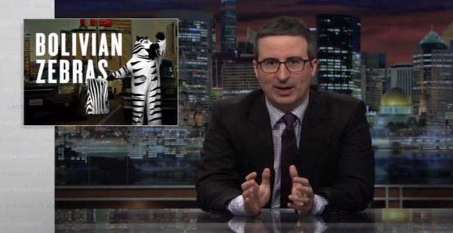 Bolivian Traffic Zebras La Paz - Zebras in the show of John Oliver ´Last Week Tonight´ (21/03/2017)